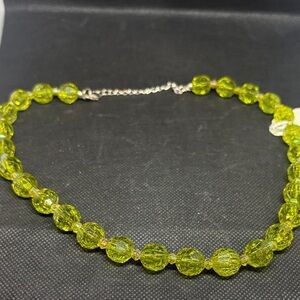 Elegant Green Beaded Necklace
